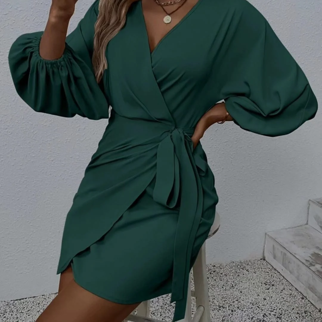Wrapped Around Mini Dress - Image 5