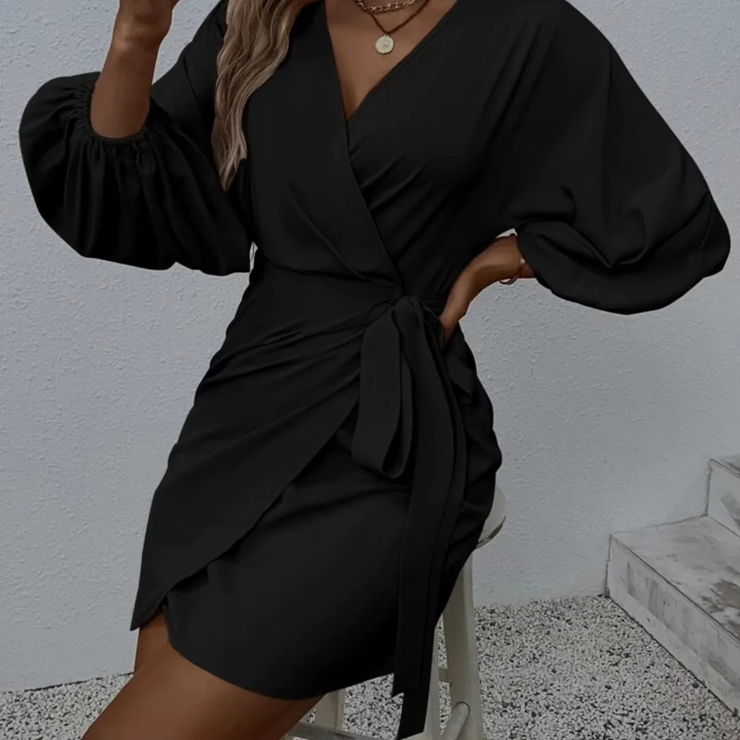 Wrapped Around Mini Dress - Image 6