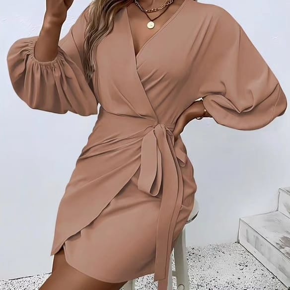 Wrapped Around Mini Dress - Image 8