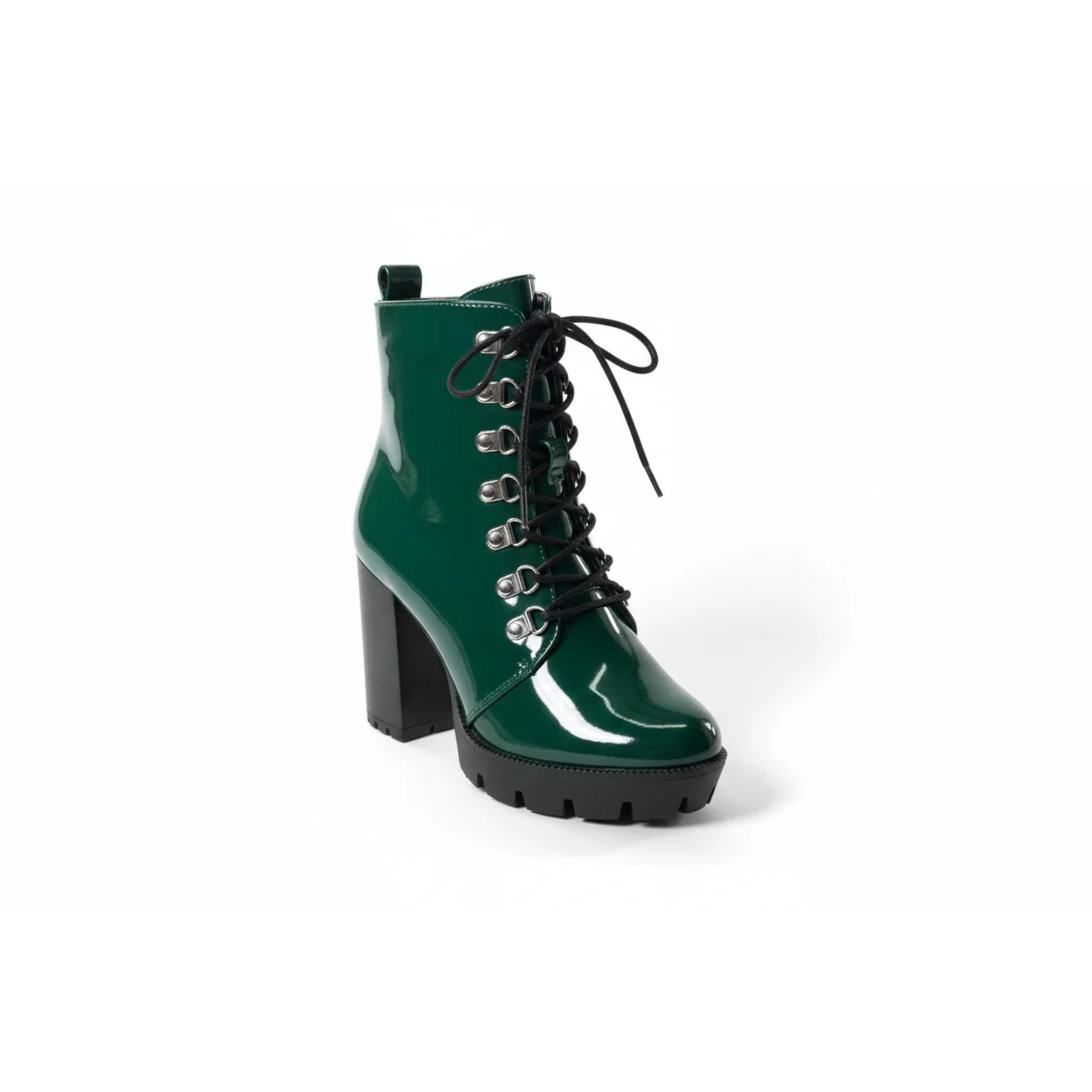 Lace-up High Heel Ankle Boots. - Image 3