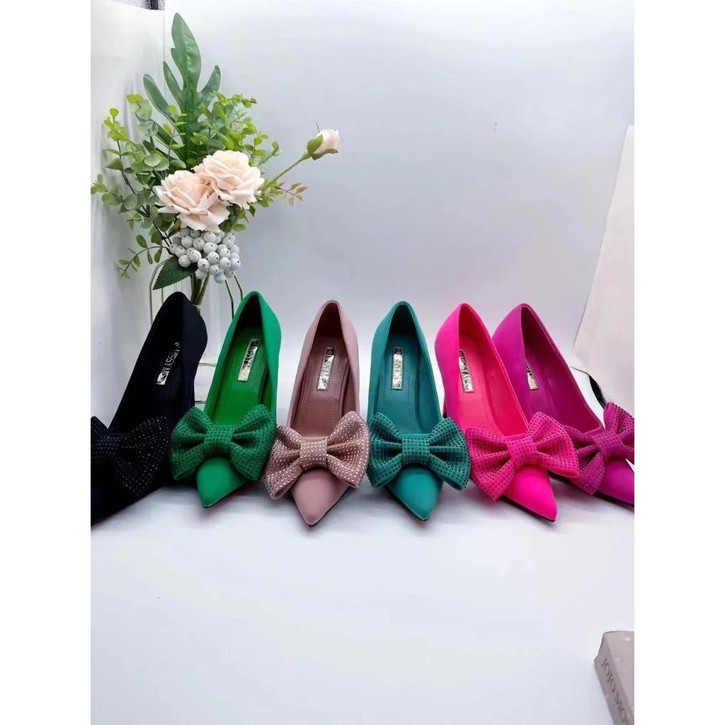Bowknot Rhinestone Heels - Image 10