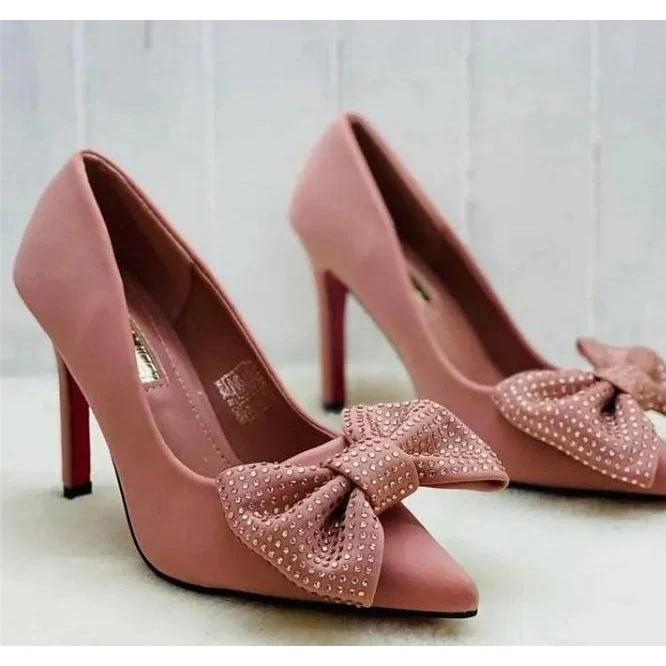 Bowknot Rhinestone Heels - Image 11