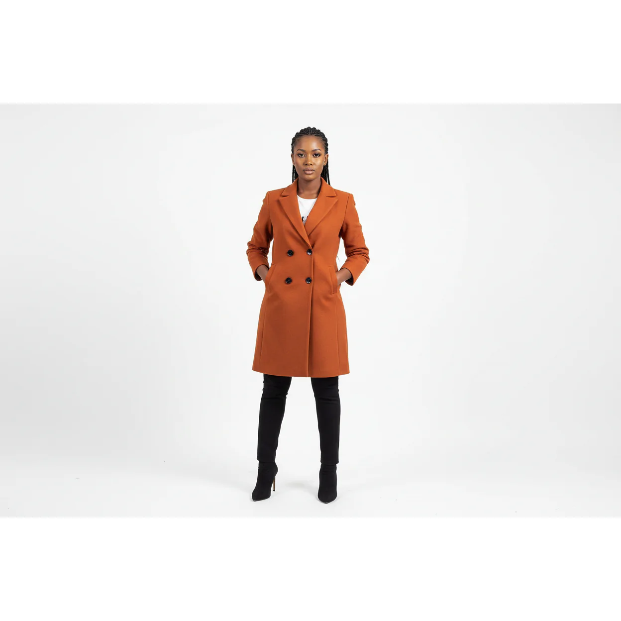 Buttoned Elegant Coat - Image 2